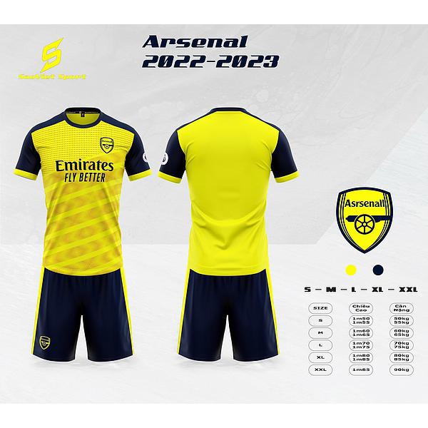 Bộ quần áo bóng đá clb arsenal 2023