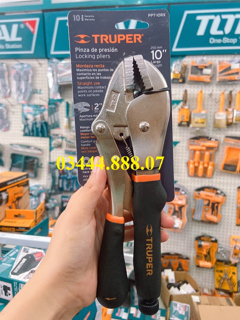 Kềm bấm chết mỏ bằng cán đen 254mm truper - 17437 - chính hãng