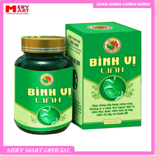Bình vị linh - viên uống thảo dược hỗ trợ tiêu hóa giảm chứng đầy bụng, trào ngược viêm loét dạ dày