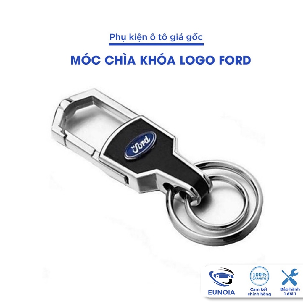 Móc khóa da cao cấp logo hãng Ford ranger ecosport escape wildtrak everest - Bình An Auto - Phụ Kiện Đồ Chơi Xe Hơi