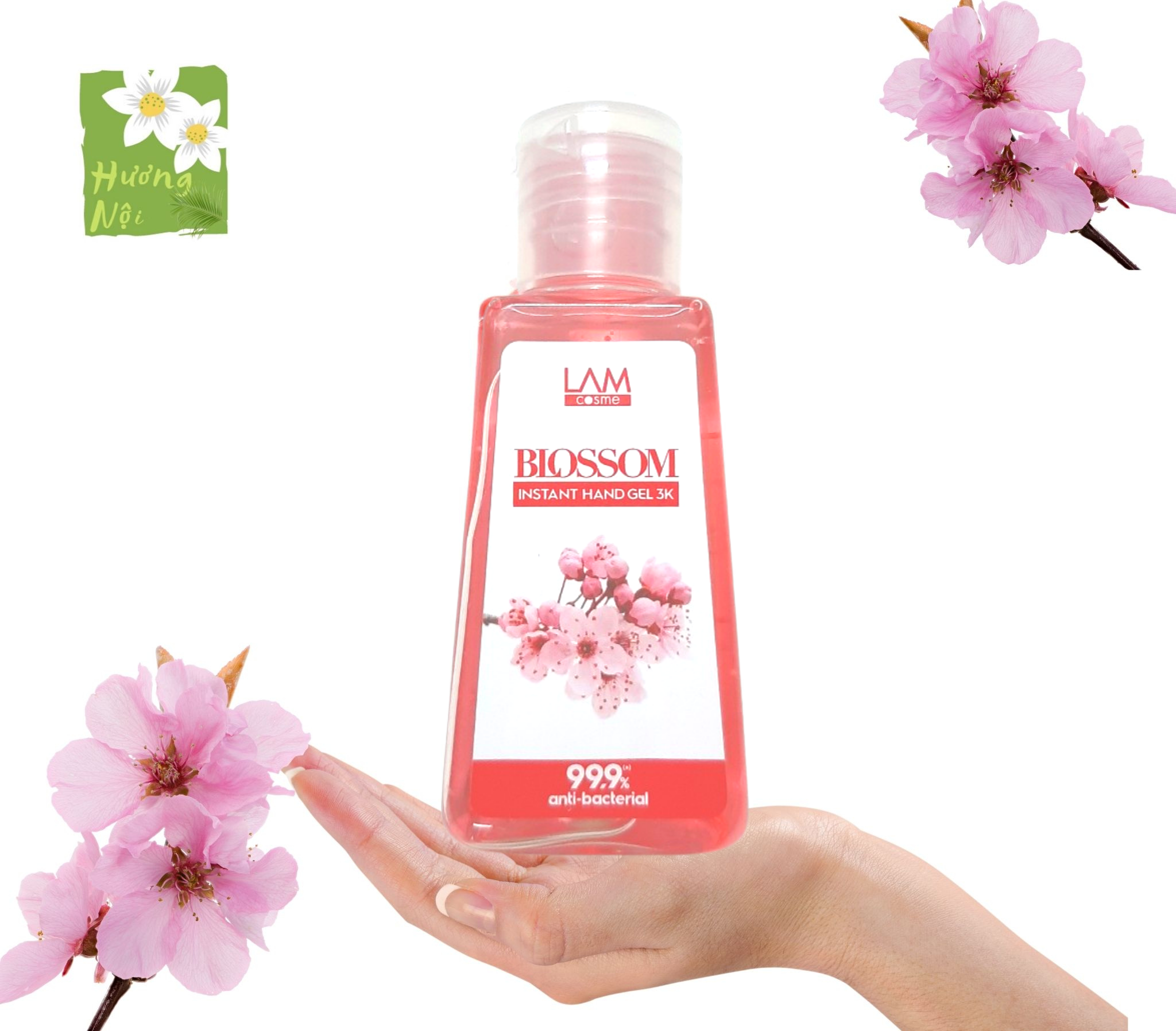 [HCM]Gel rửa tay khô 3K LamCosmé Blossom 60ml (Hương hoa đào)