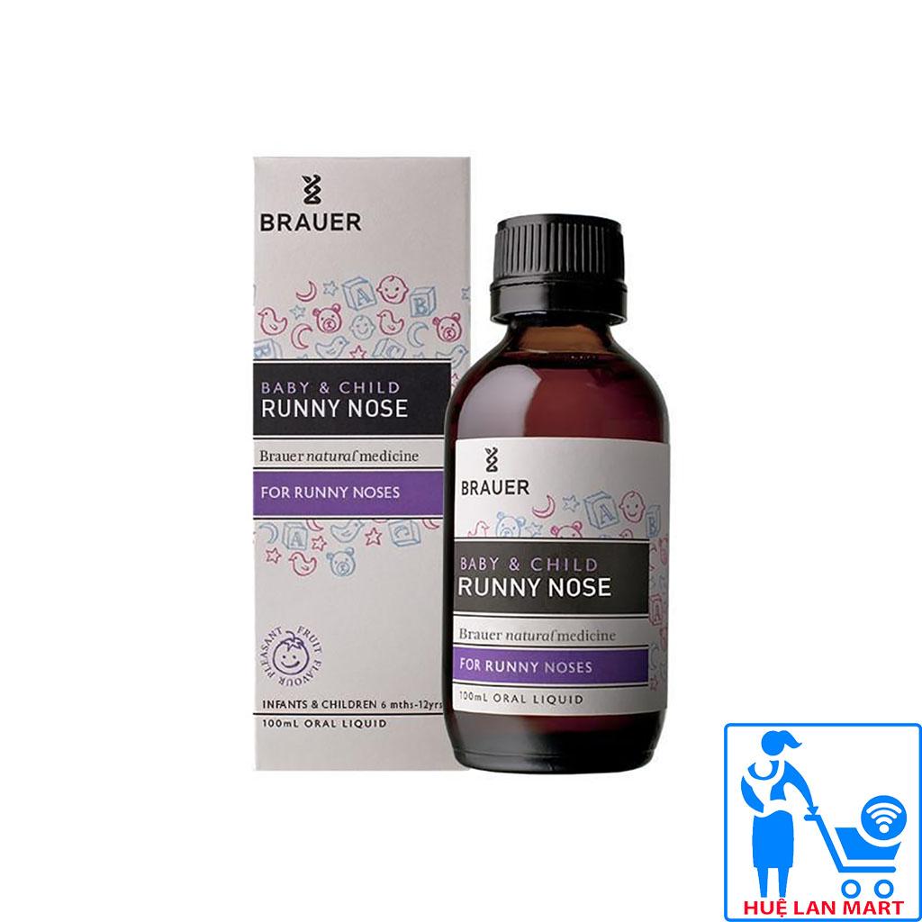 Siro trị sổ mũi brauer baby & child runny nose 100ml