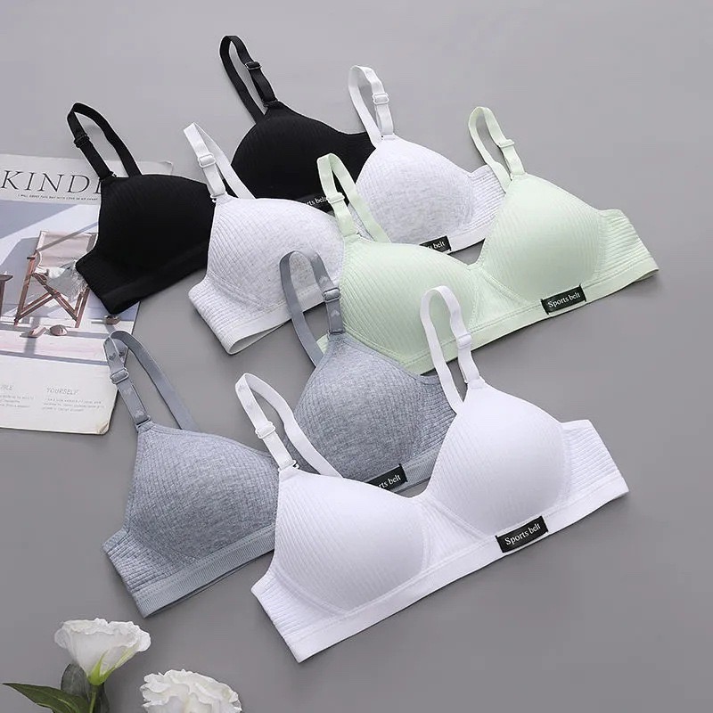 Áo ngực nữ sinh cotton không gọng đệm mỏng cup ngực nhỏ phom ôm không hở viền MÃ AL52