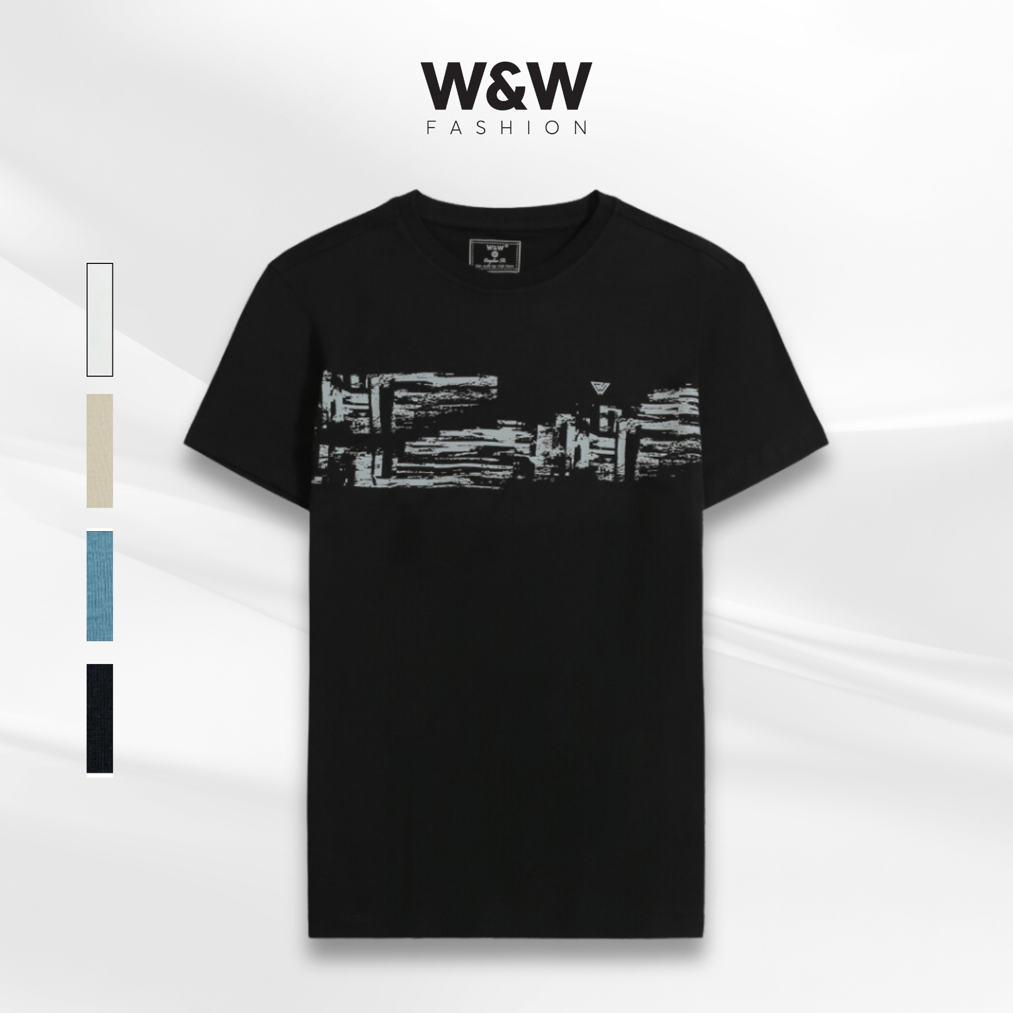 Áo tshirt nam w&w vải cvc cao cấp wts67r