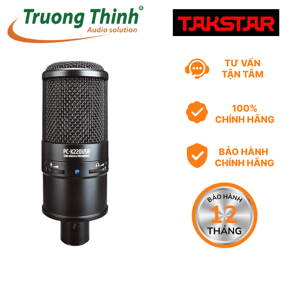 Micro thu âm kỹ thuật số takstar pck220usb - micrô ghi âm kỹ thuật số takstar pc-k220usb - trường thịnh audio solution