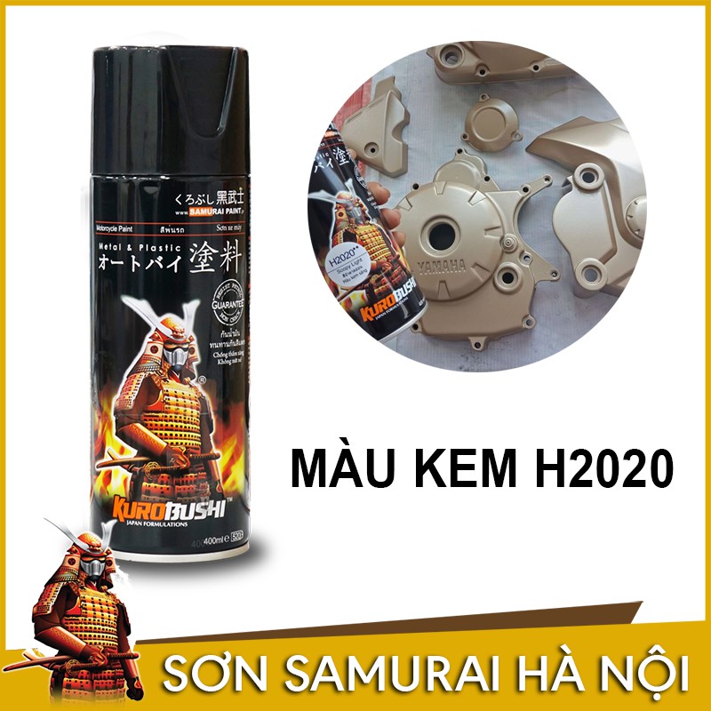 Sơn samurai - chai sơn màu kem sáng h2020 sơn xịt samurai