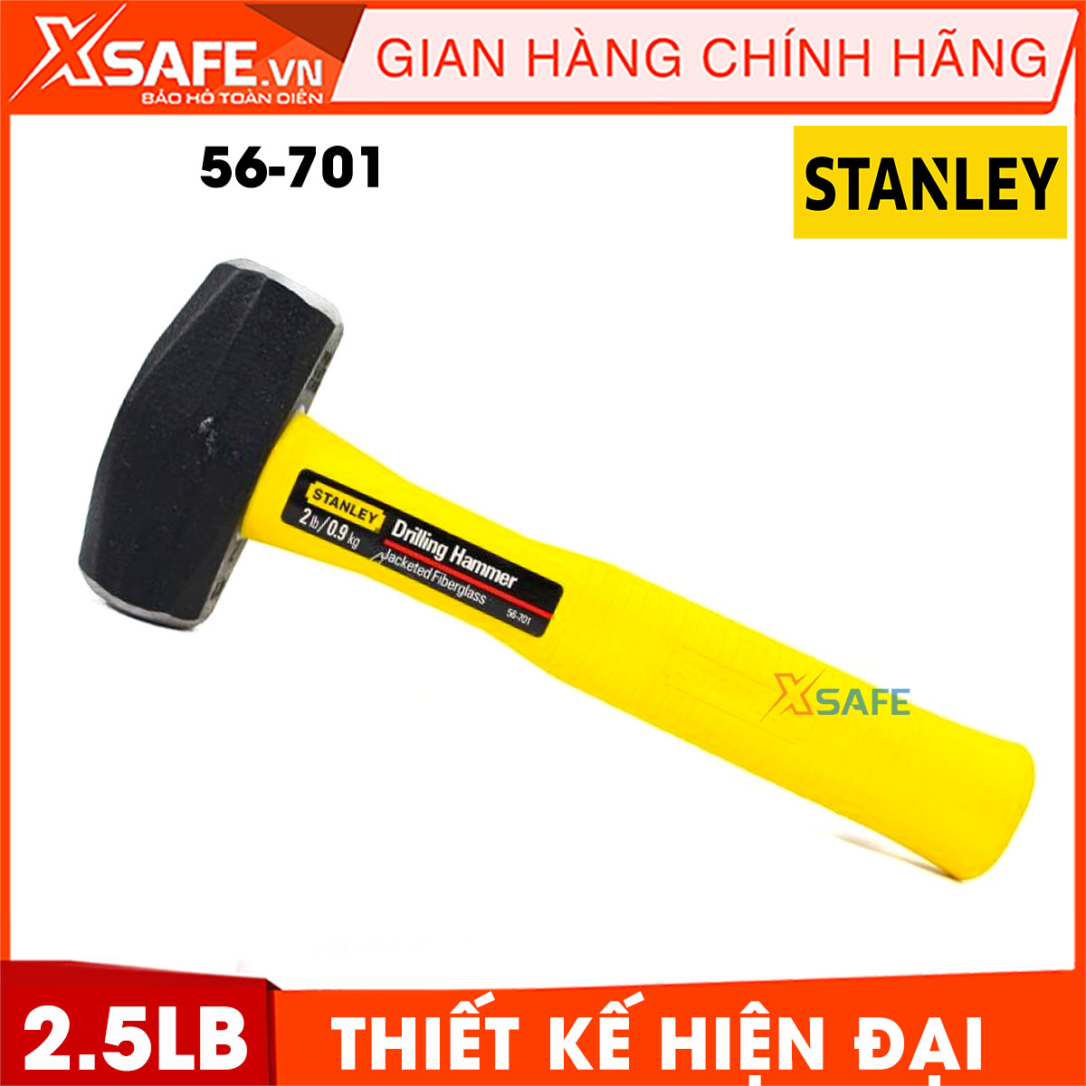 Búa gò cơ khí STANLEY đầu búa được gia công từ chất liệu hợp kim cao cấp. Búa Stanley có kích thước nhỏ gọn tiện lợi, thân búa có độ bám cao chống trượt, đã được kiểm định nghiêm ngặt