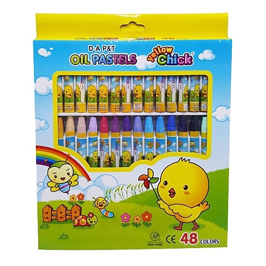 Sáp dầu con gà 48 màu