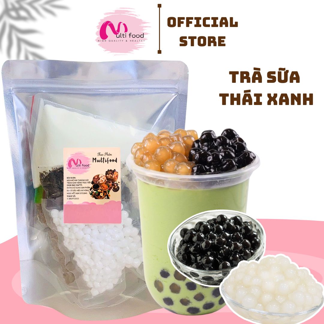 Set Nấu Trà Sữa Thái Xanh Multifoods 500Gr
