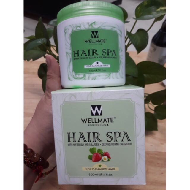 Hấp dầu phục hồi tóc collagen wellmate for damaged hair 500ml