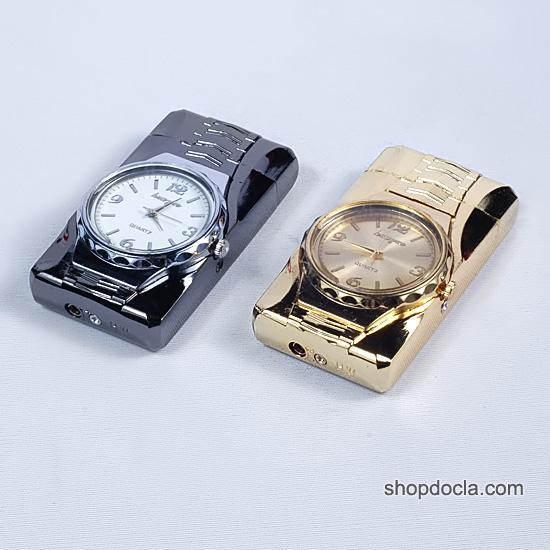 Hột Quẹt Zippo Kiêm Đồng Hồ