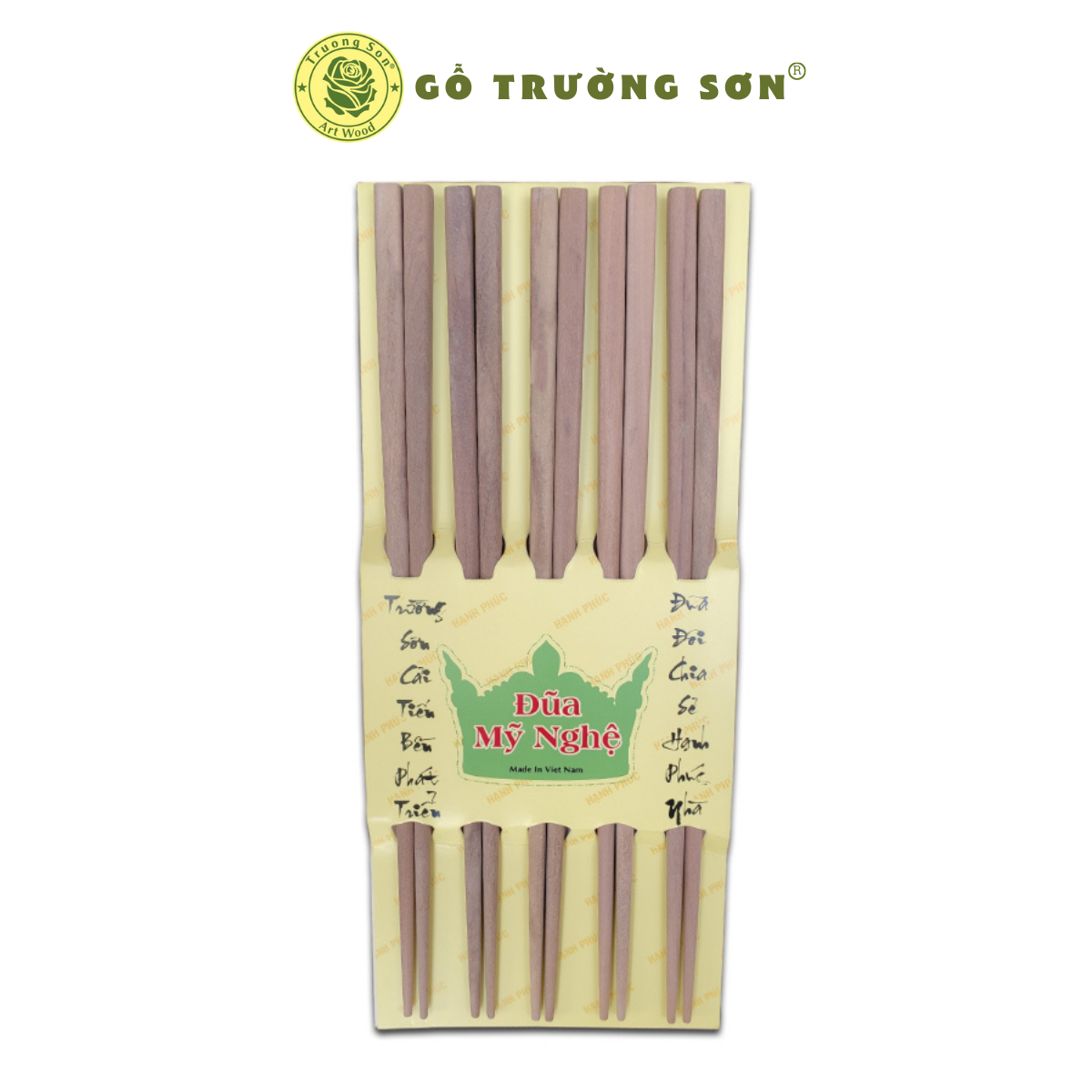 [HCM]Đũa Gỗ Sao Mộc 5 Đôi - Đồ Gỗ Nhà Bếp Thương Hiệu Trường Sơn