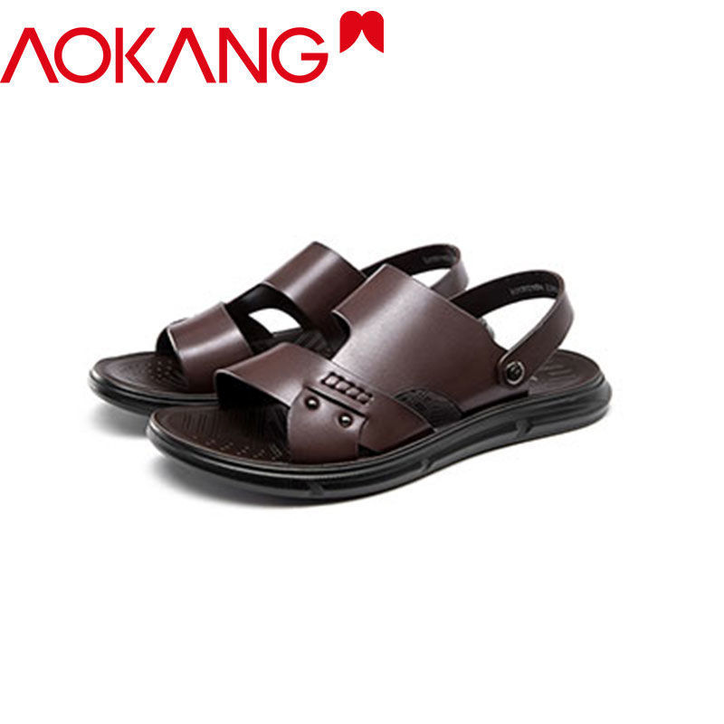 Giày nam aokang xăng đan nam mẫu mới mùa hè một giày hai đi dép đi trong nhà nhẹ nhàng thoải mái thoải mái dễ phối đồ đi biển