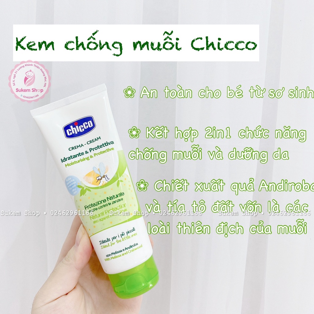 Kem chống muỗi đốt chicco chicco20 0m+