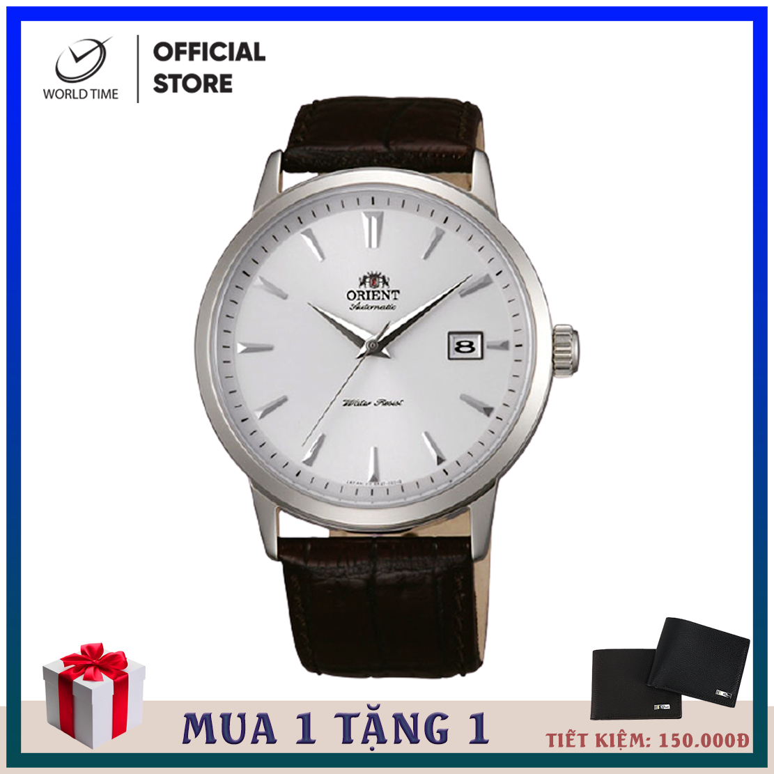 Đồng hồ nam dây da Orient FER27007W0 automatic, full box, sổ bảo hành toàn quốc, chống xước, chống nước
