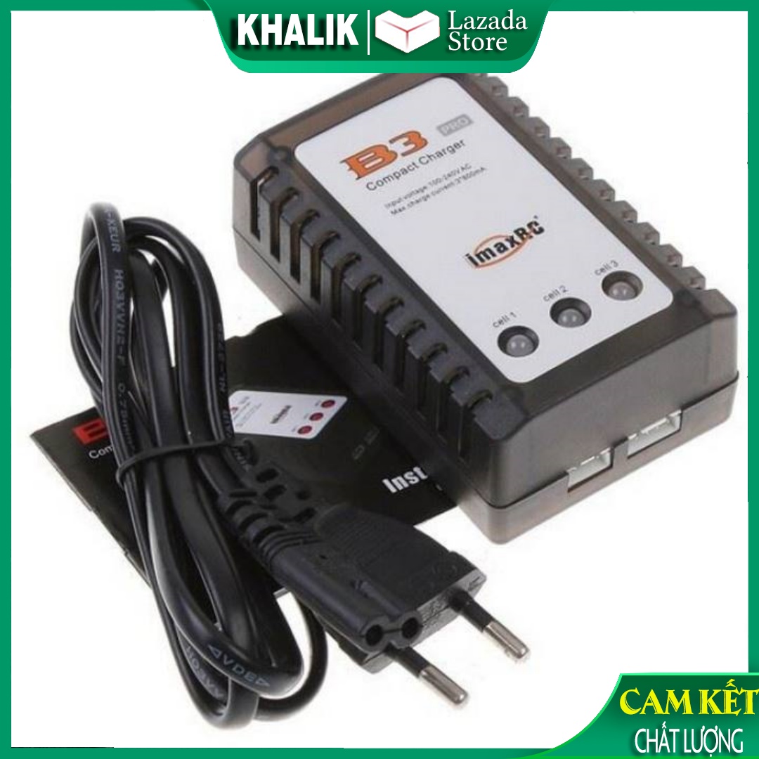 Sạc cân bằng b3 pro - imaxrc bộ sạc pin cân bằng lipo imax b3 pro nhỏ gọn 2s 3s cho rc máy bay trực thăng