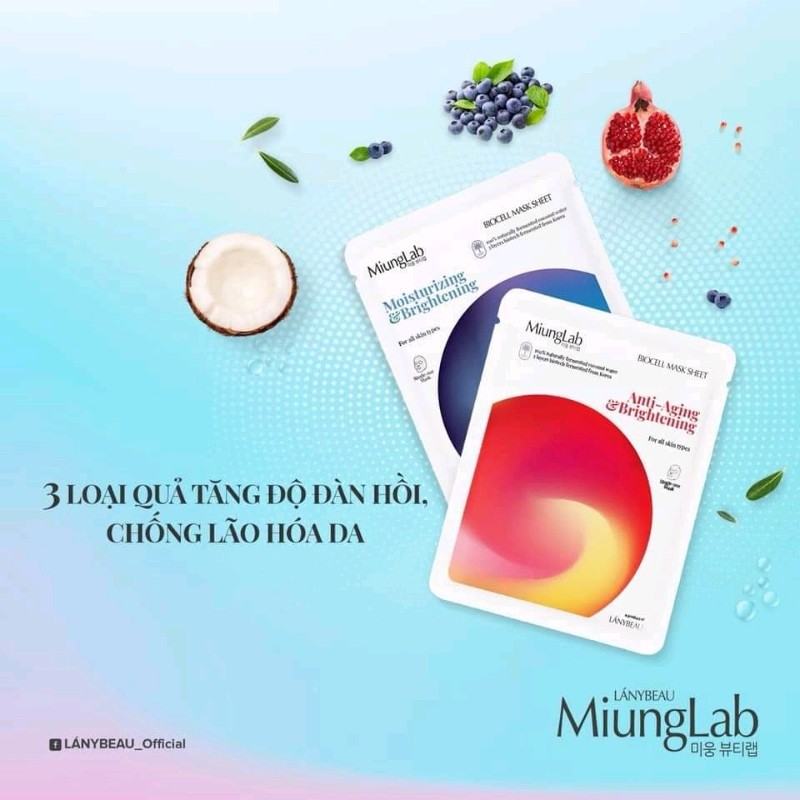 [HCM]Mặt Nạ Hàn Quốc Miung Lab phiên bản mới hộp 7 miếng