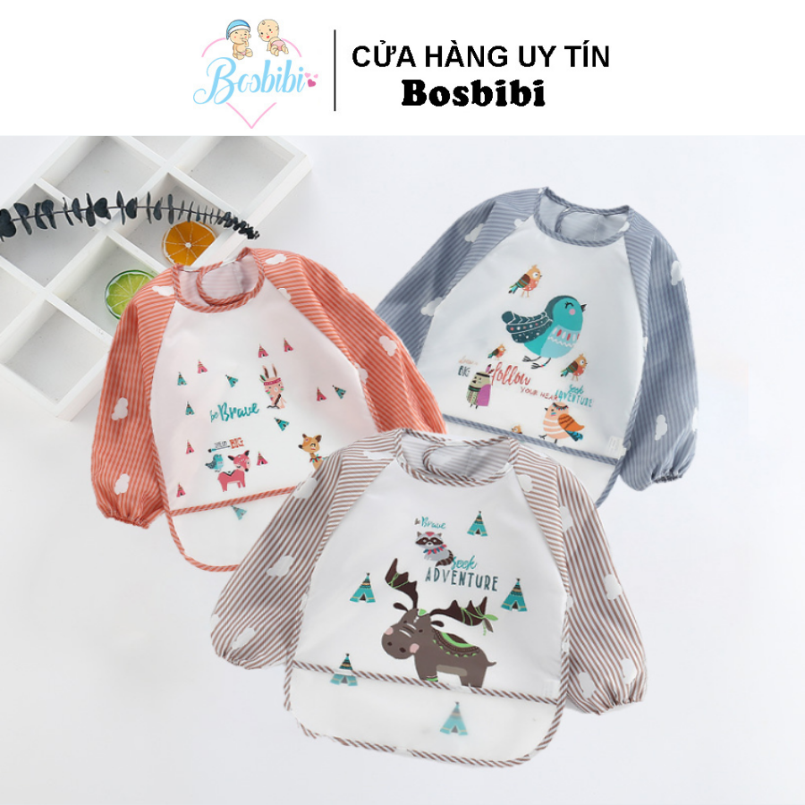 Áo yếm ăn dặm chống thấm cao cấp - Cho bé 1-3 tuổi