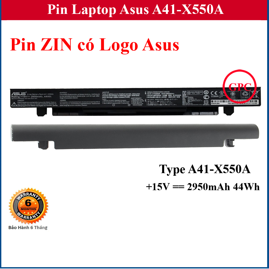 Pin Laptop Asus X450 X452 X450C X452L X550 X550C P450 P550 K450 X450CA (Battery Asus A41-X550A)
