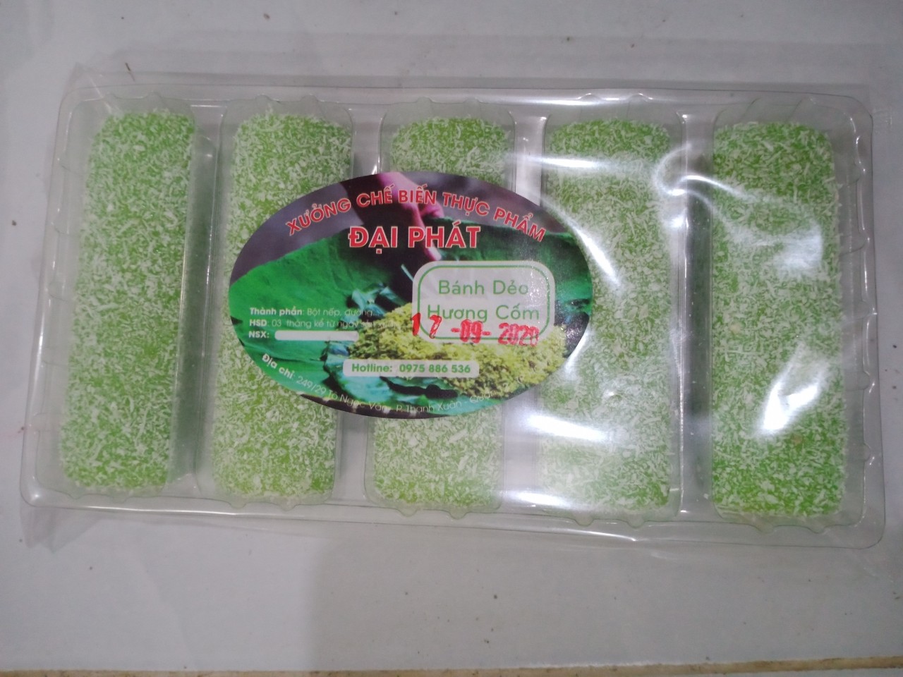 Bánh dẻo hương cốm
