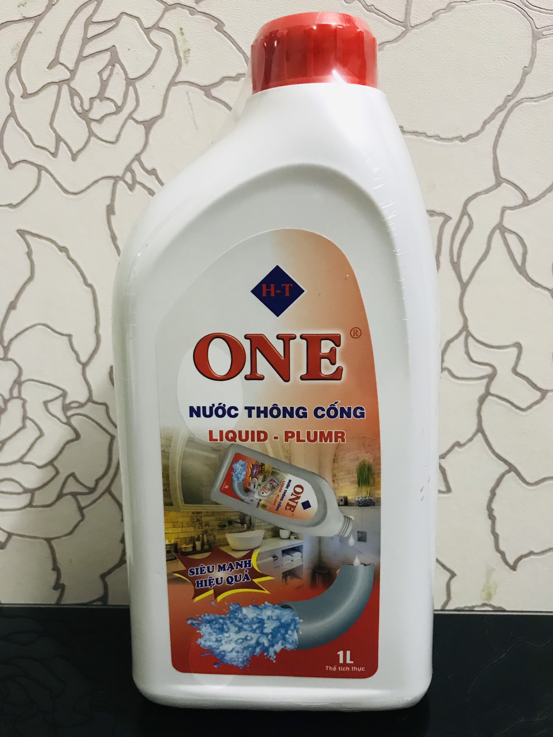 Chai thông cống, thông bồn cầu, lavabo cực mạnh ONE 1 lít