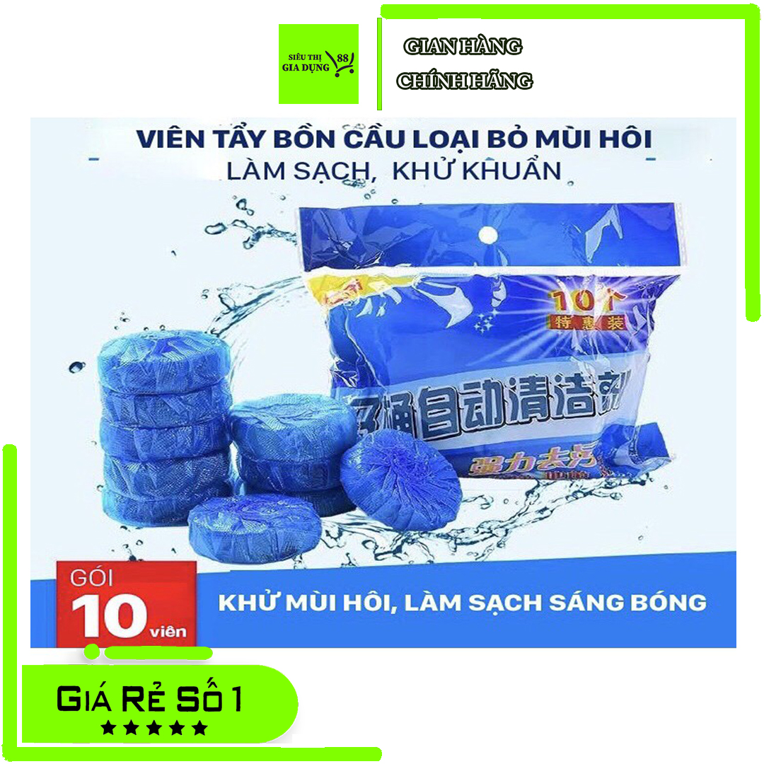 Combo 10 viên tẩy bồn cầu khử mùi diệt khuẩn , viên tẩy bồn cầu hàn quốc