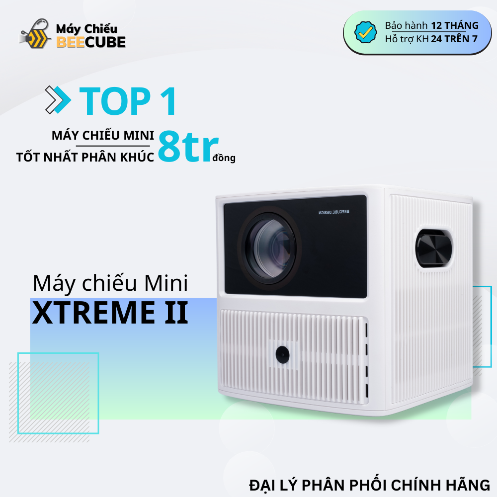 Máy chiếu mini beecube xtreme gen 2 full hd 1080p hỗ trợ 4k độ sáng khủng 850 ansi