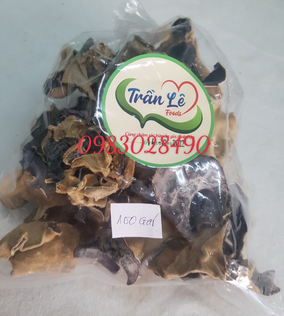 Freeshipmax - nấm mèo đen loại 1 100g - 500g - thực phẩm trần lê