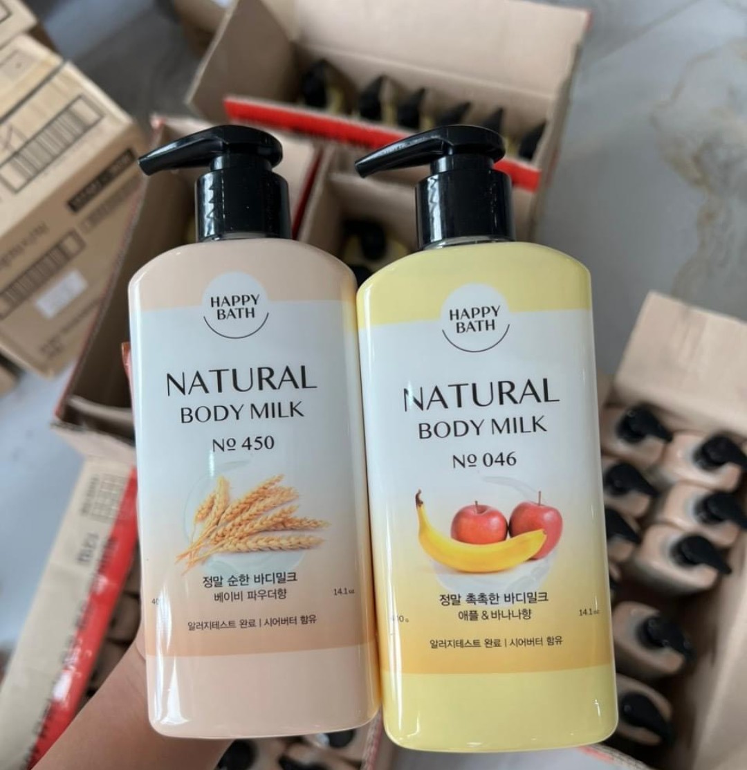 Sữa dưỡng thể happy bath body hàn quốc 400ml