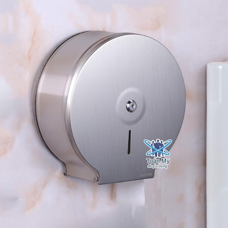 Hộp đựng giấy vệ sinh cuộn lớn công nghiệp QM-118 - INOX 304 không gỉ, chống nước [Gia dụng Toàn Mỹ]