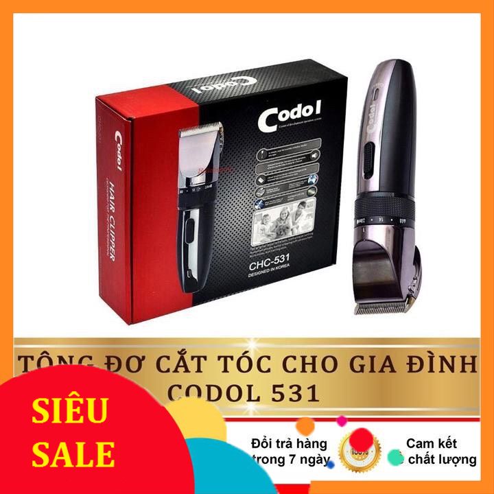 Tông đơ cắt tóc gia đình codol 531 máy chạy êm lưỡi bén