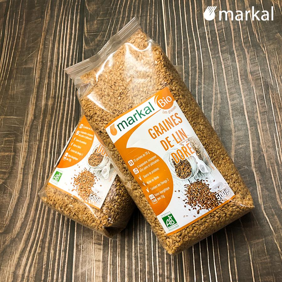 Hạt lanh vàng hữu cơ Markal/ Probios 500g