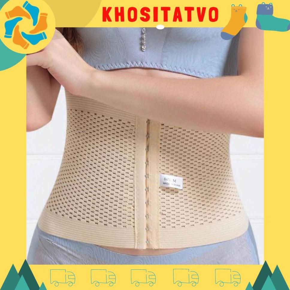 Đai nịt bụng sau sinh 3 nấc móc cài định hình eo thon gọn