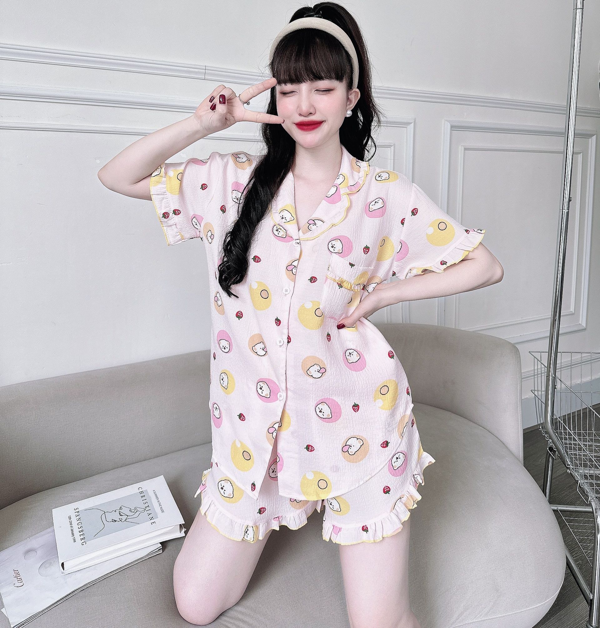 Đồ bộ bigsize lụa đũi xốp 50-100kg dành cho các nàng mặc ở nhà sang chảnh