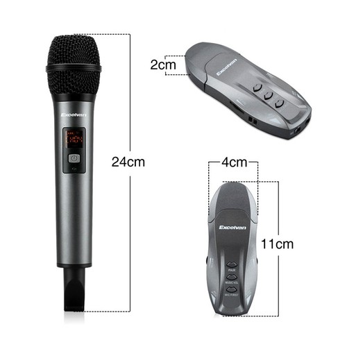 Mic karaoke không dây excelvan k18-v