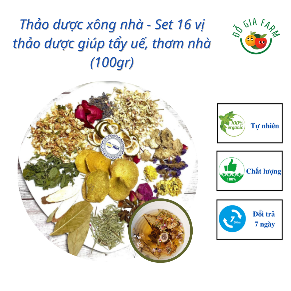 Thảo dược xông nhà - Set 16 vị thảo dược giúp tẩy uế, thơm nhà