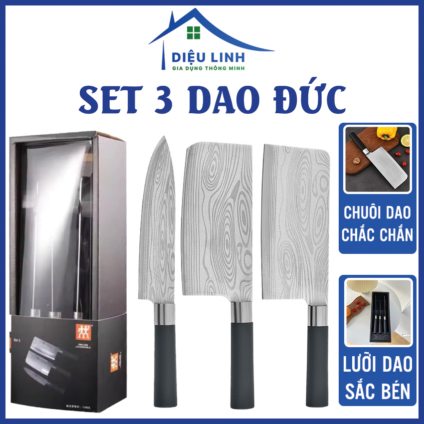 Set 3 dao đức bộ 3 con dao đức xịn đủ món tiện sử dụng và rất chất lượng dieulinhshop