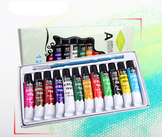 Bộ 12 màu acrylic dạng tuýp