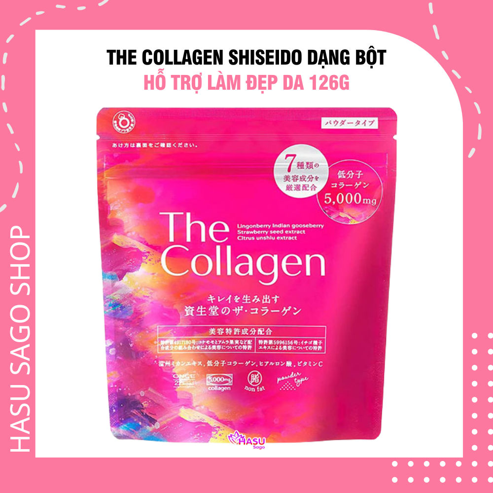 The Collagen Shiseido Dạng Bột Hỗ Trợ Làm Đẹp Da Nhật Bản 126g