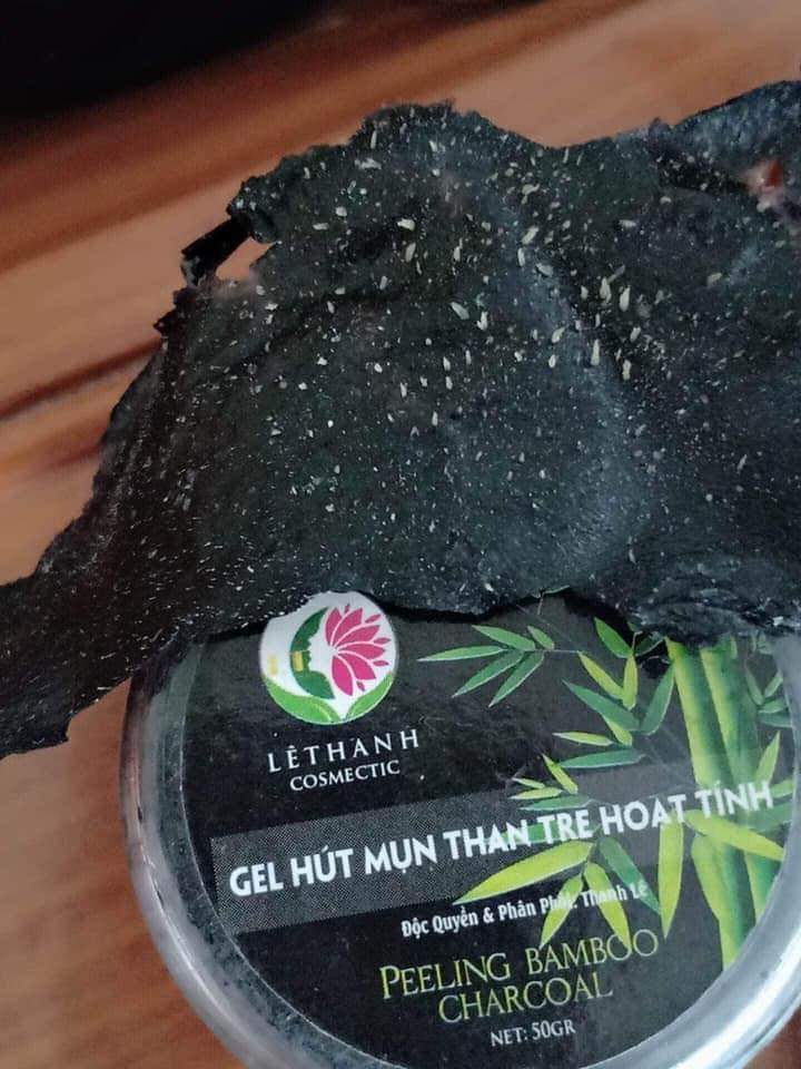 Gel hút mụn đầu đen than tre hoạt tinh LÊ THANH, gel ột mụn cám date mới