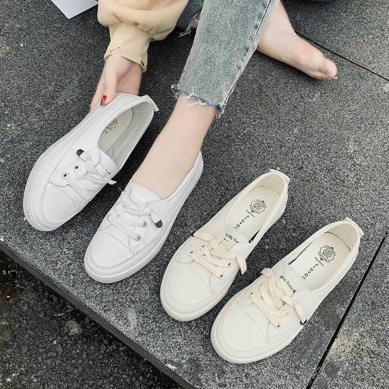 △✌ Giày lười bata nữ xỏ dây phong cách Hàn Quốc êm chân hottrend của năm