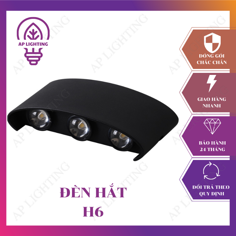 Đèn hắt tường 2 đầu cao cấp chống nước ngoài trời H6