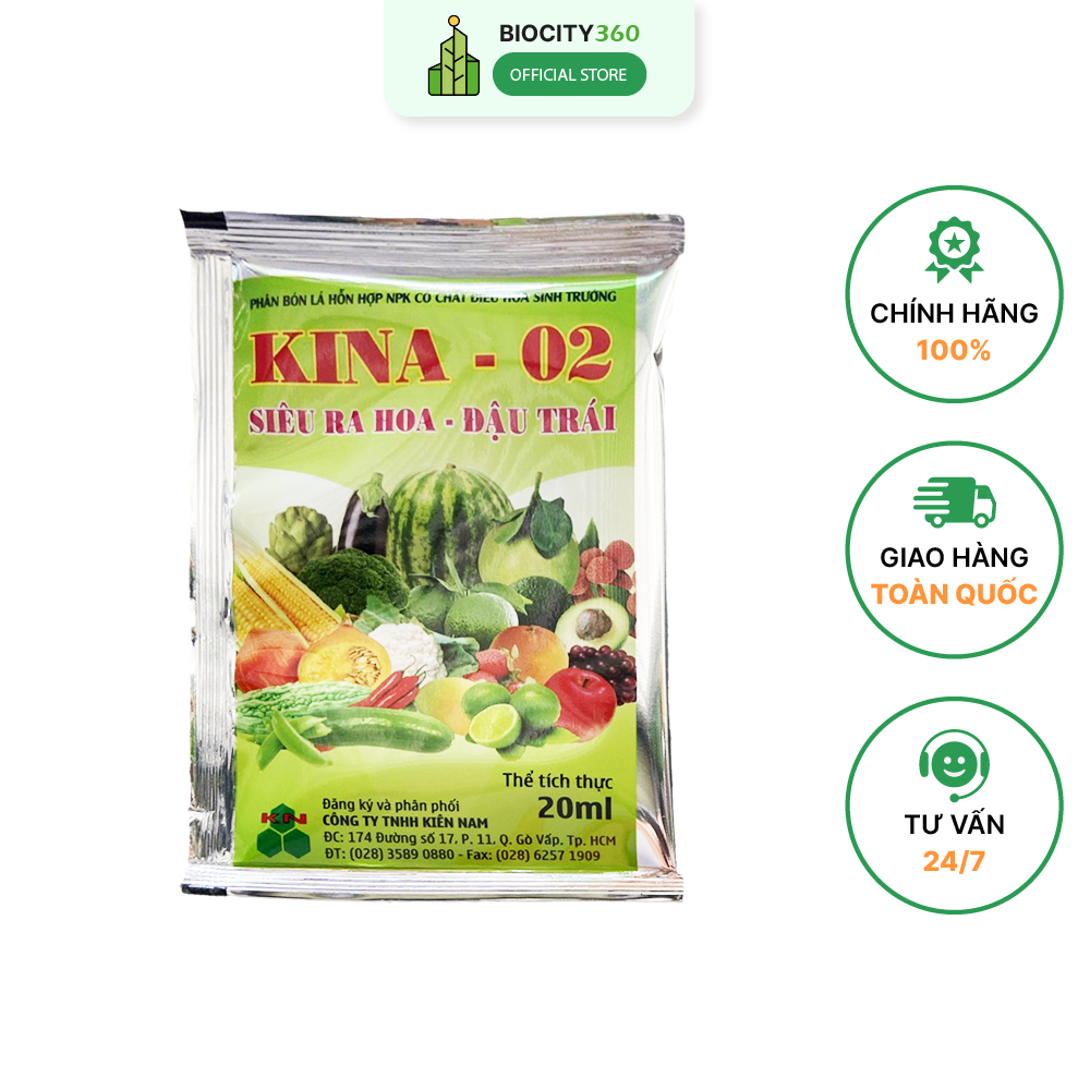 Hộp 10 gói siêu ra hoa, đậu trái 20ml