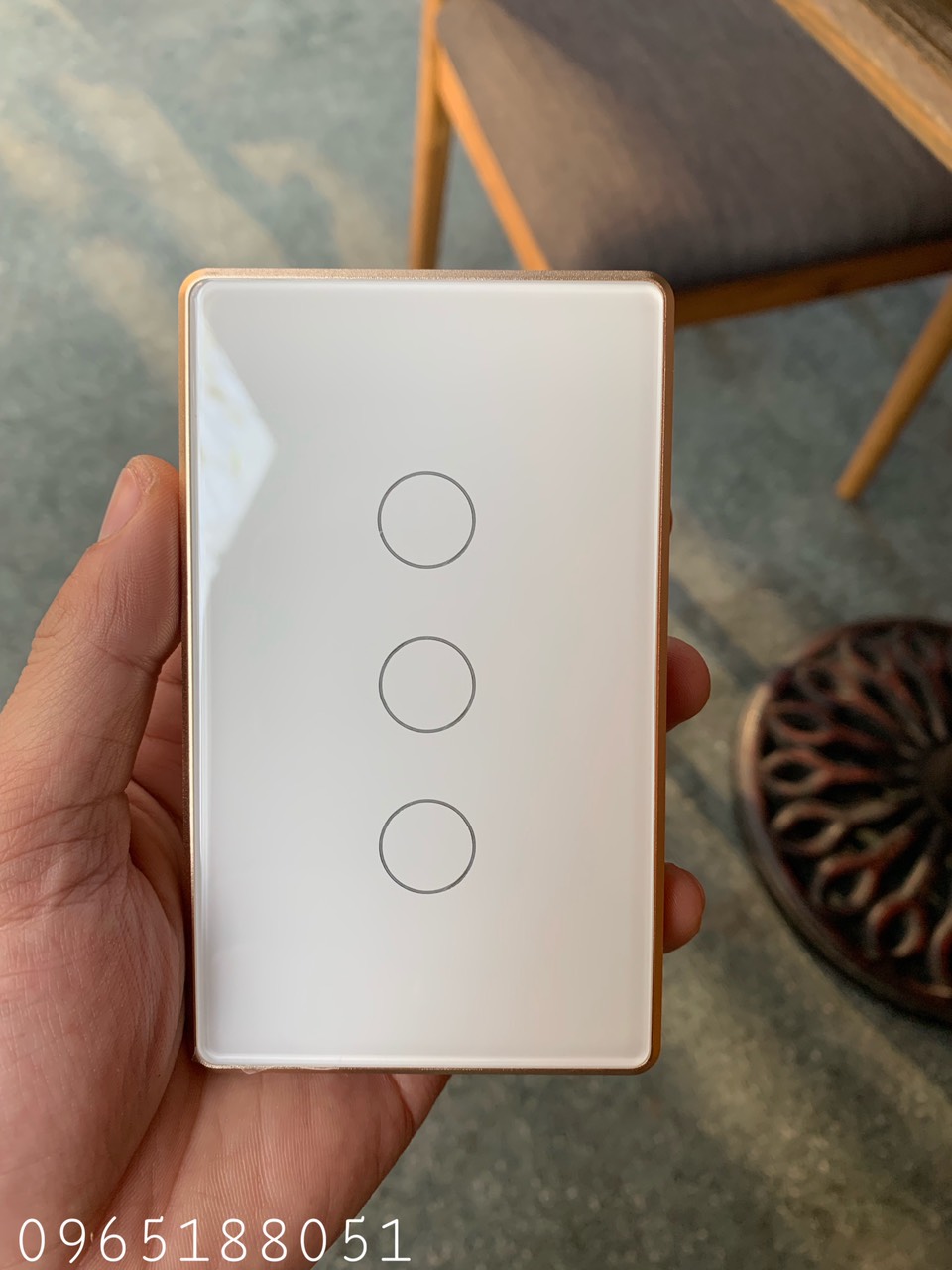 Công tắc thông minh Tuya Zigbee Viền Vàng Cao Cấp 1,2,3,4 Nút 2020