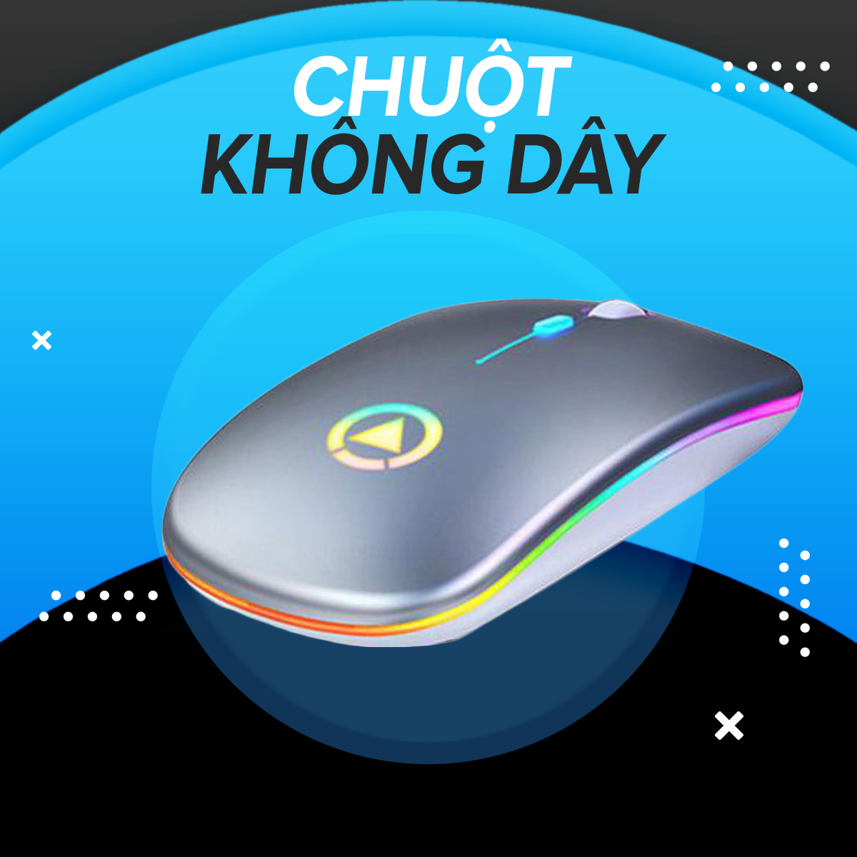[Tặng cáp sạc] Chuột không dây M1 - Chuột bluetooth ,receiver - Cảm biến nhạy - Pin khỏe - nút bấm silence