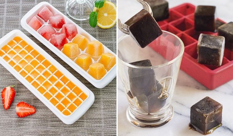 Khay Thạch Rau Câu, Thạch Phô Mai, Vĩ Đá 10 Viên Vuông