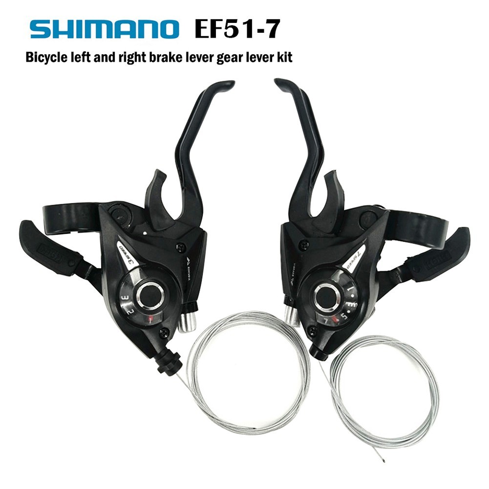 Bộ tay thắng đề bấm xả xe đạp shimano st-ef51-7 & st-ef500-7/8