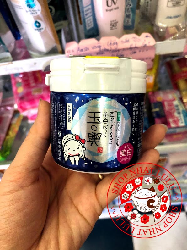 Mặt nạ đậu hũ Tofu màu xanh Face Pack W Nhật bản