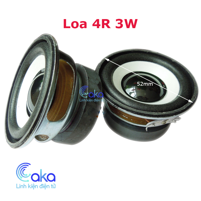 Loa 4r 3w 2 inch loại tròn 52mm diy loa nghe nhac mini