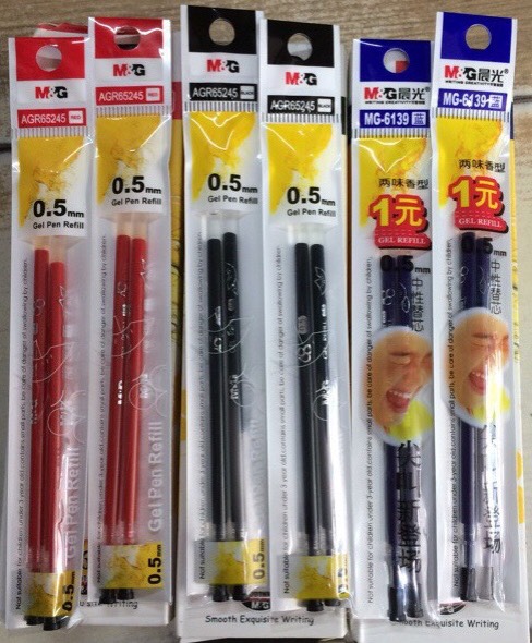 1 vỉ Ruột nước đôi 65245 chính hãng M&G, thay cho bút 11535, thoải mái chọn màu mực bằng cách nt cho shop nha. Vpp Sáng tạo quà tặng kèm đơn Cứ mua là có quà